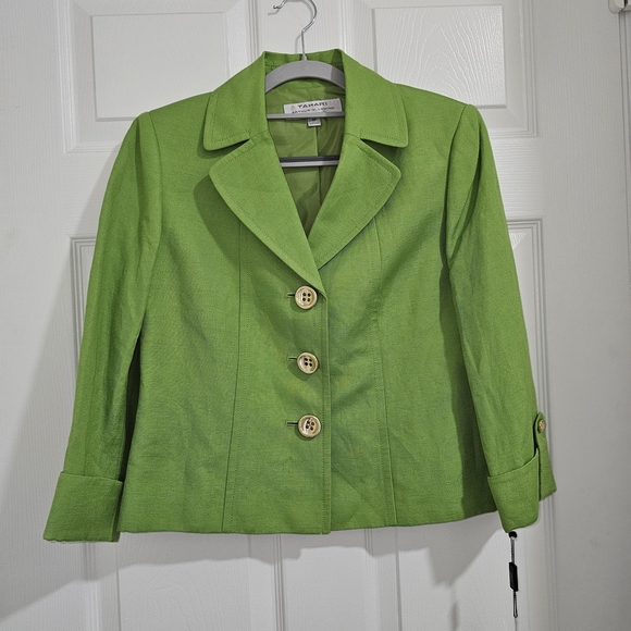 Tahari Jackets & Blazers - 💚 Tahari Arthur S. Levine Green Blazer – NWT 💚